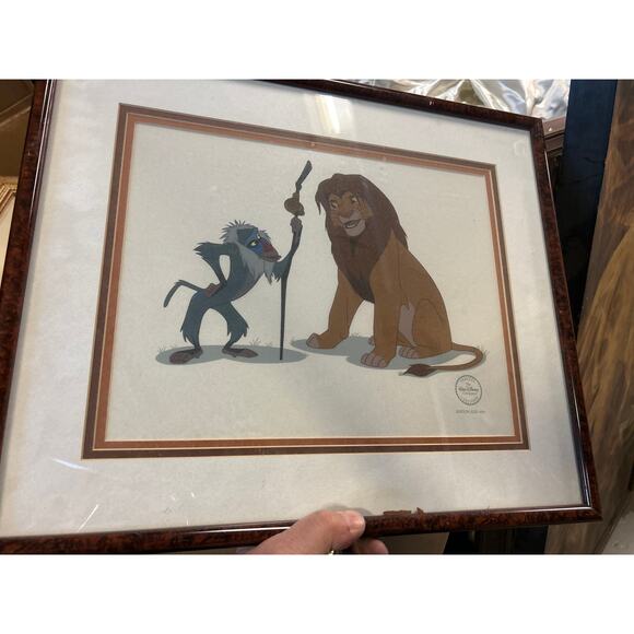 Disney Lion King 1994 Simba & Rafiki Limited Edition Sericel 1994 - Picture 1 of 3